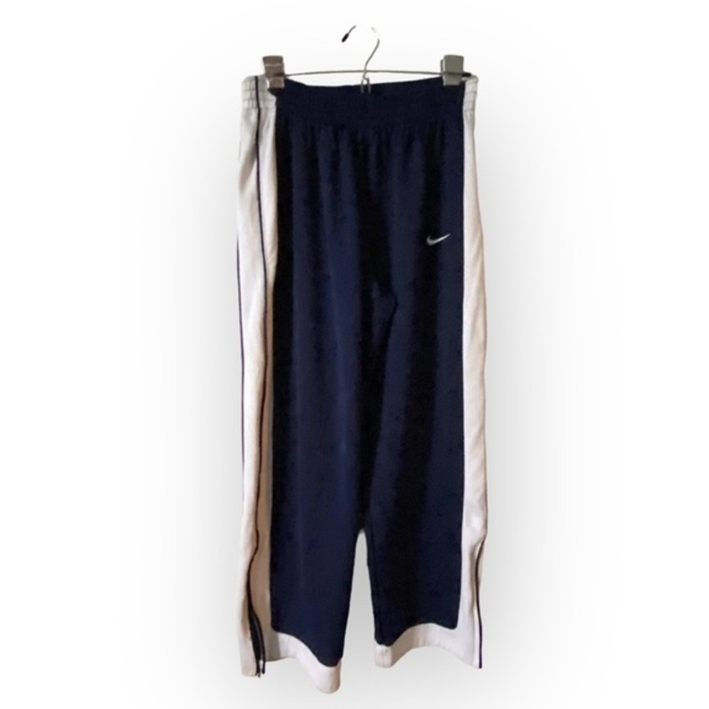 Nike Pants Women’s Size Large Stretch Side Zip Pant Leg Blue Pull On Has Stain